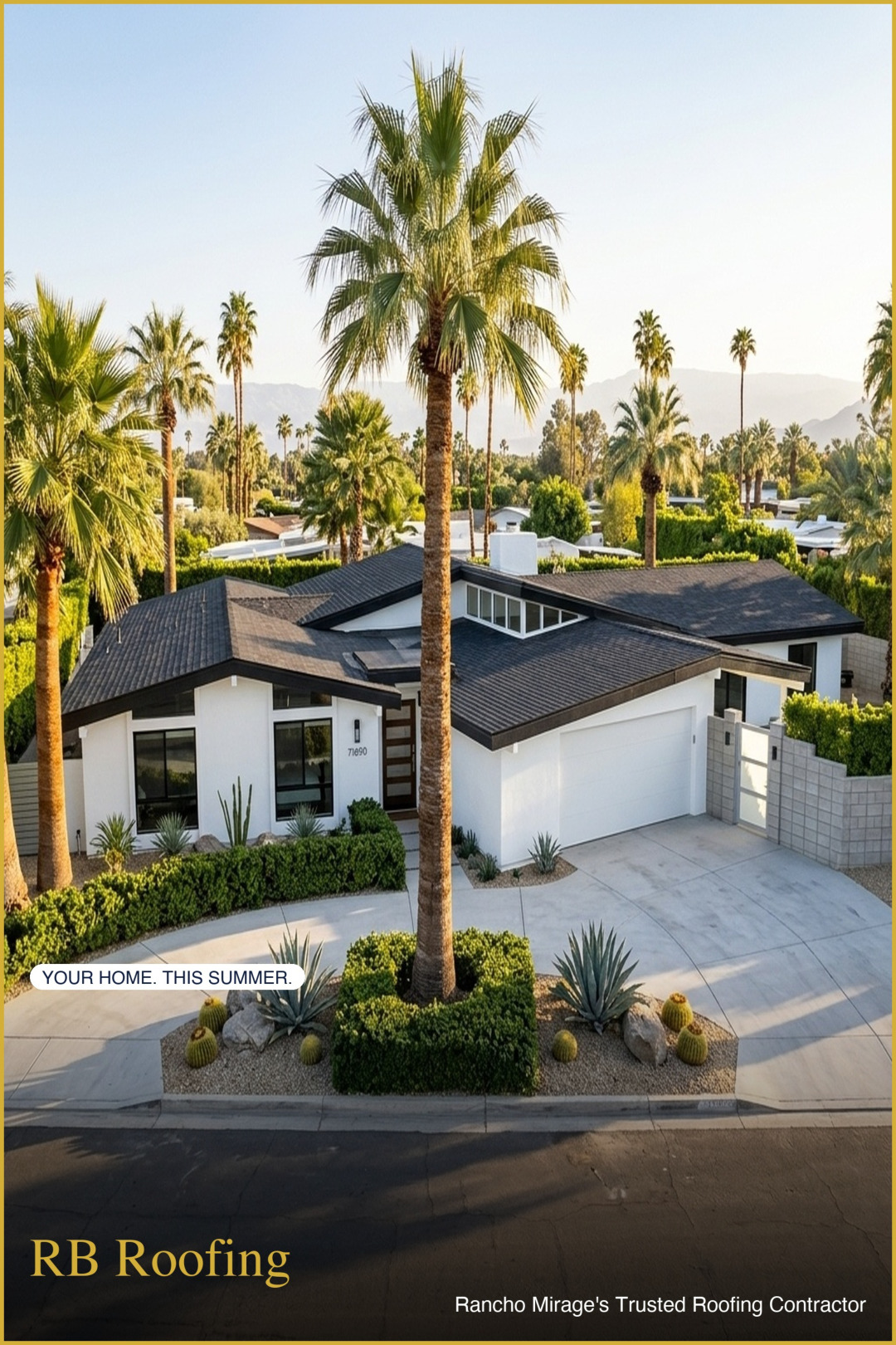 AI rendered roofing project — RB Roofing
